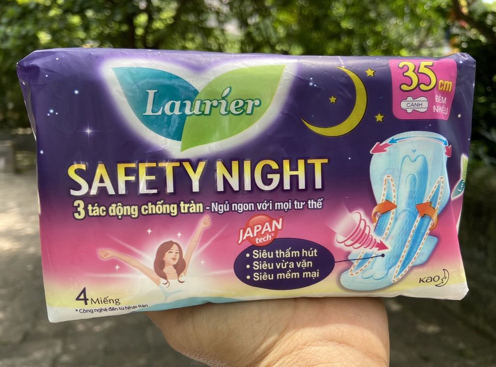 Băng vệ sinh laurier đêm siêu bảo vệ 35cm 4m
