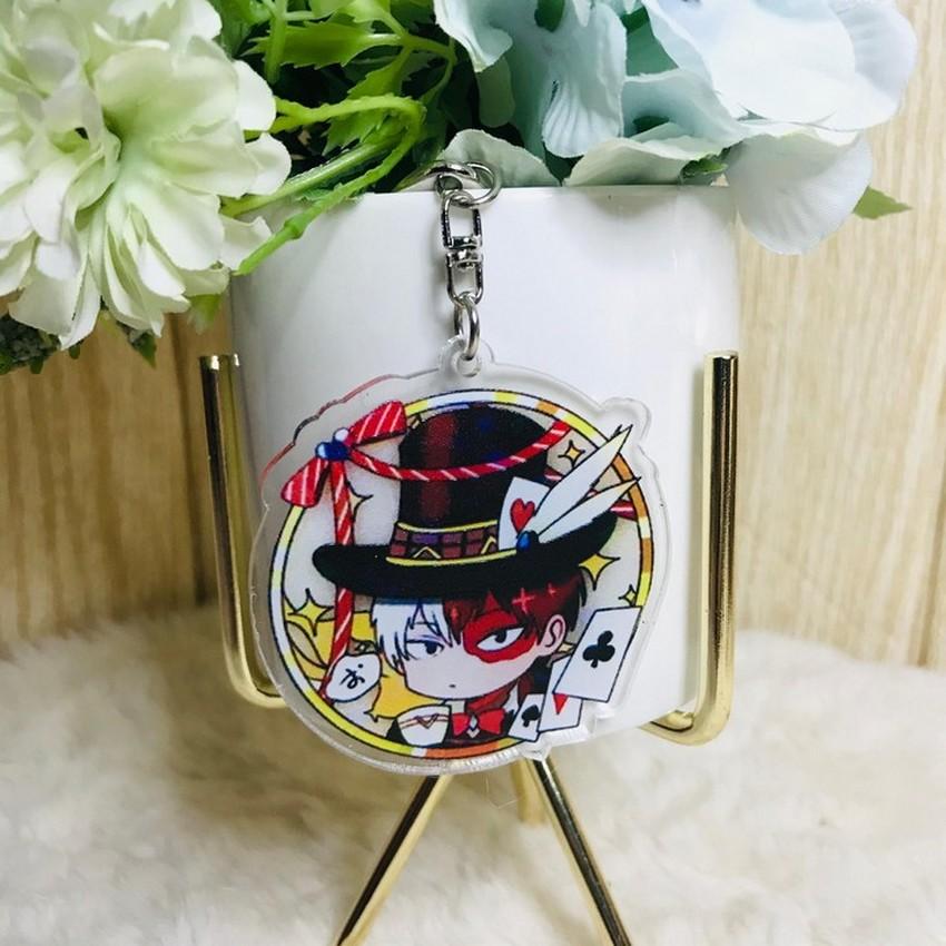 ( Mica trong ) Móc khóa Boku no Hero Academia ver viền tròn tai thú quà tặng xinh xắn dễ thương anime chibi