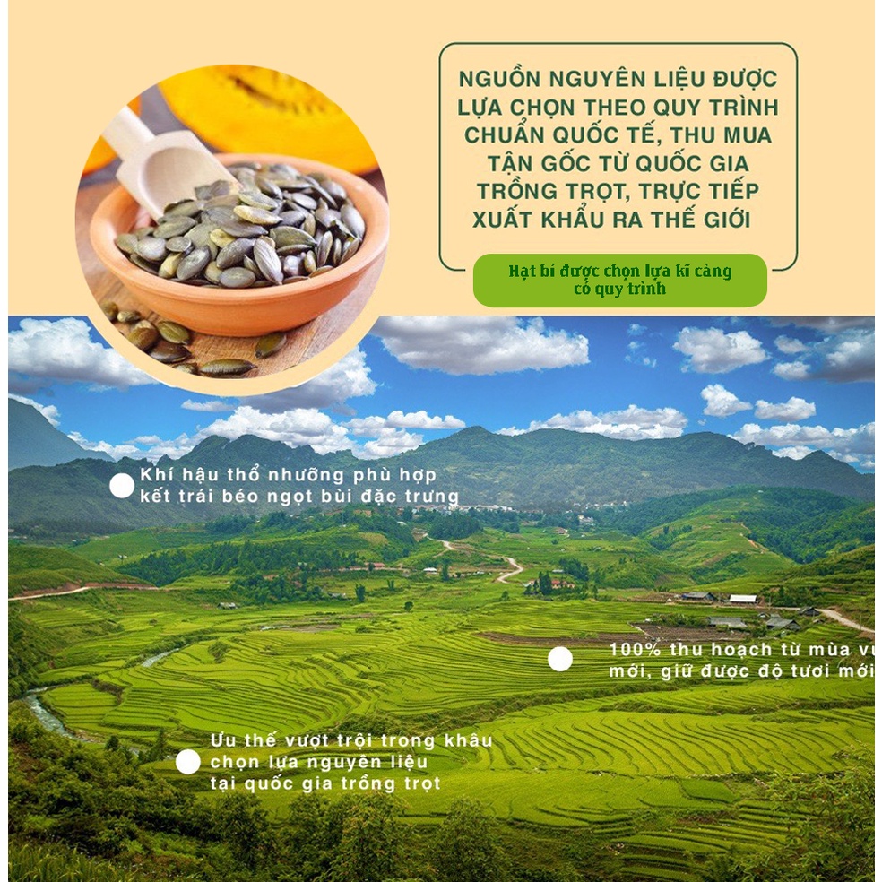 [Chính hãng] Hạt bí xanh 1kg Dan D Pak