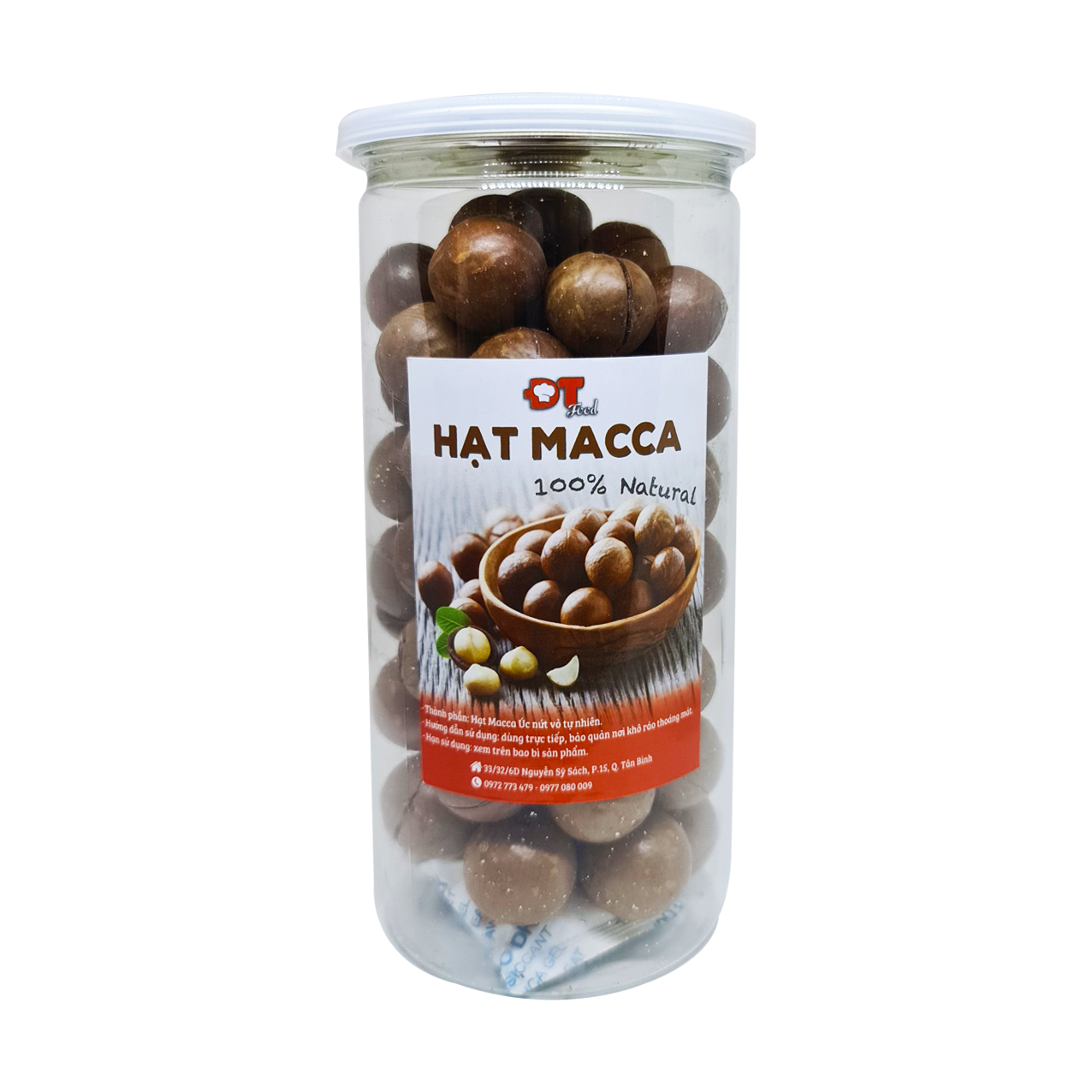 Hạt Macca Úc Nứt Vỏ Cao Cấp DTFood 500g