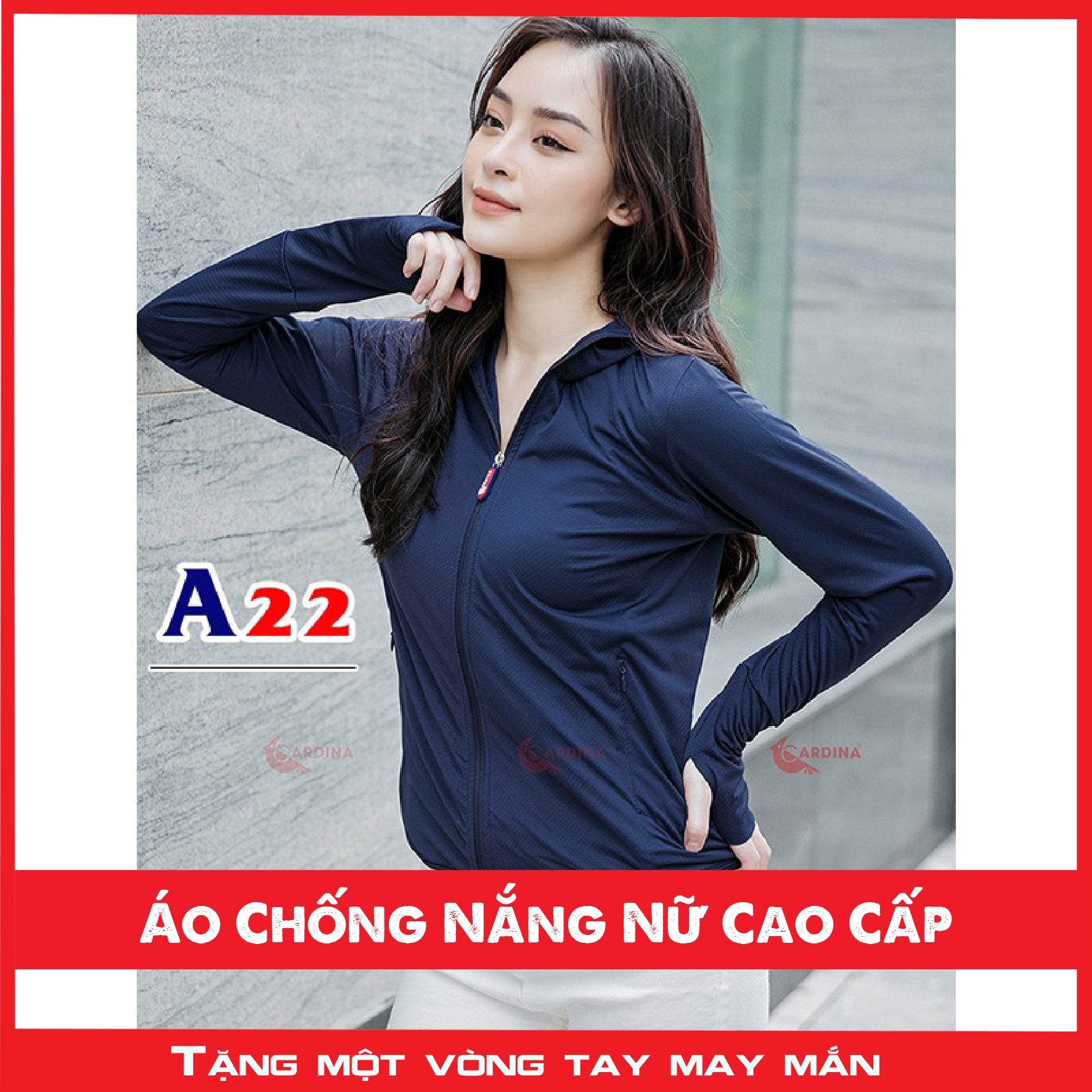 Áo Khoác Chống Nắng nữ Trơn Xỏ Ngón Che Bàn Tay Chất Vải Thun Lạnh Không Nhăn Cao Cấp Giá Rẻ 1 Lớp - 2 lớp Cardina Mùa Hè Rẻ Đẹp Hàng Nhập Khẩu Nhật Bản Chống Tia UV Bảo Vệ Da Tản Nhiệt Có Túi Đựng