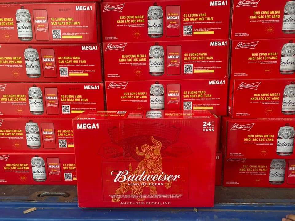 Bia Budweiser thùng 24 lon 330ml