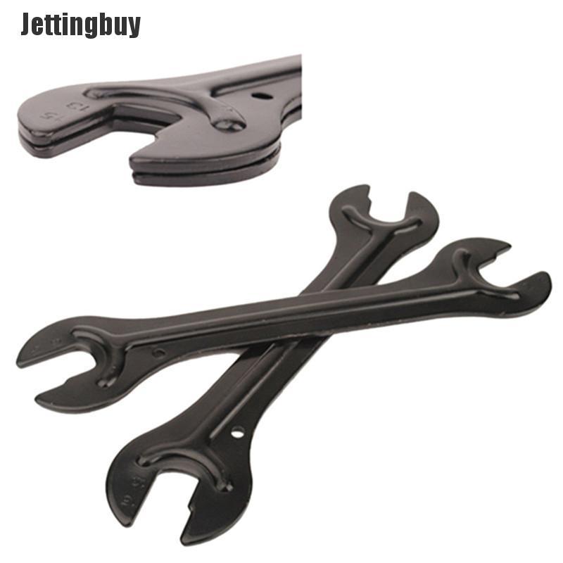 Jettingbuy Sporter 13/15mm + 14/16mm Cycle Bike Bicycle Steel Bike Cycle Head Open End Axle Hub Cone Wrench Spanner Bicycle Repair Tool