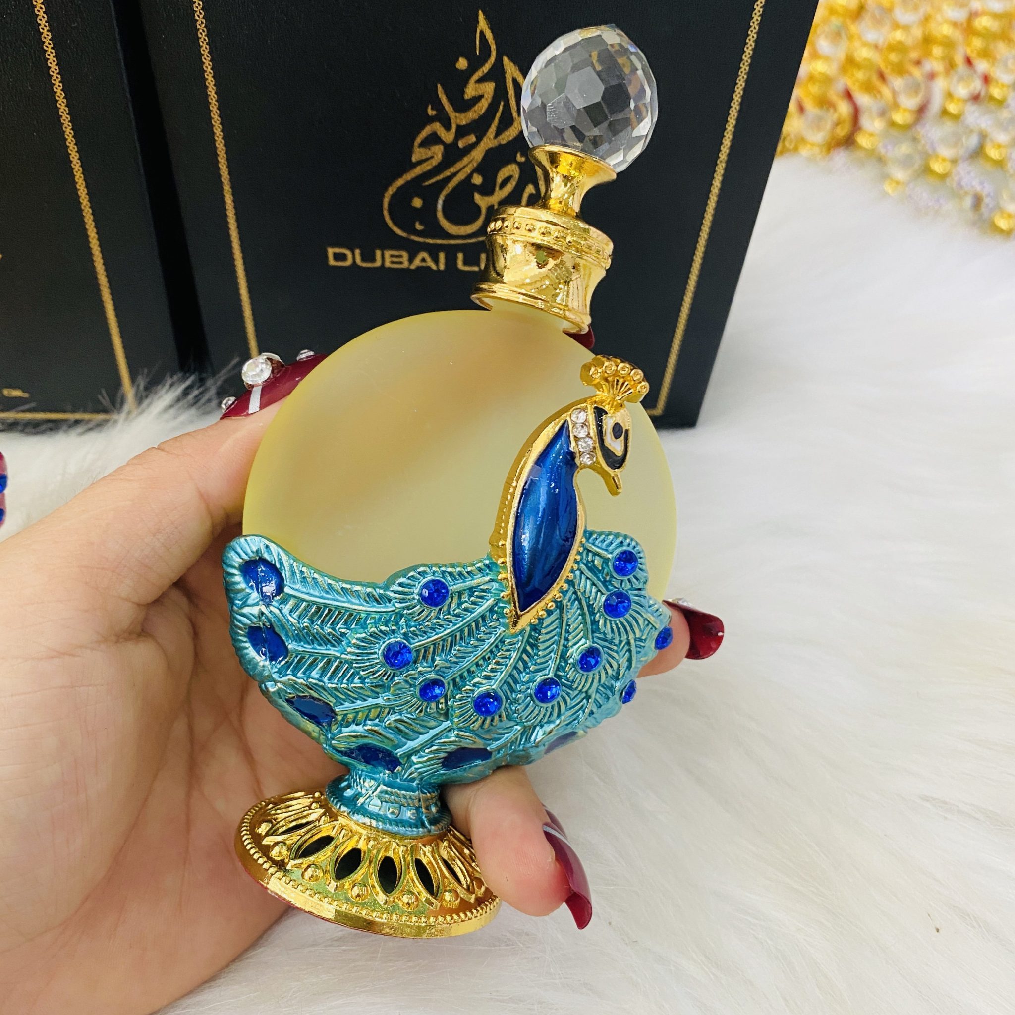 Tinh Dầu Nước Hoa Dubai Con Công VÀNG 35ml