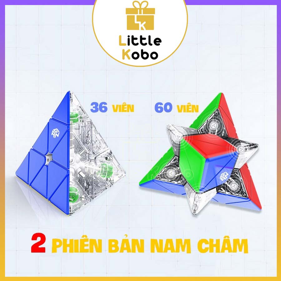 [Enhanced] Rubik Pyraminx Gan Pyraminx M Stickerless Rubic Tam Giác Nam Châm Flagship Pyramid Đồ Chơi Trí Tuệ Trẻ Em