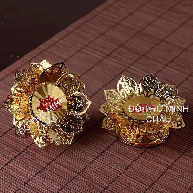 ĐẾ NẾN HOA SEN 1 NGỌN HỢP KIM 1.5