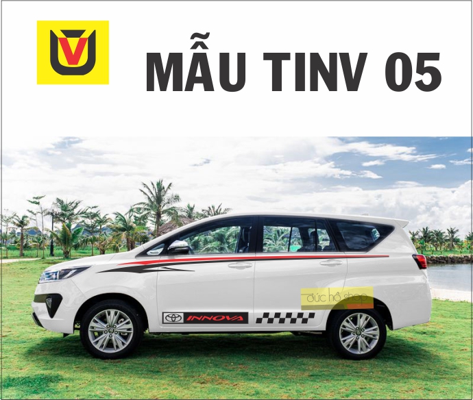 Tem xe INNOVA (5 MẪU MỚI NHẤT )