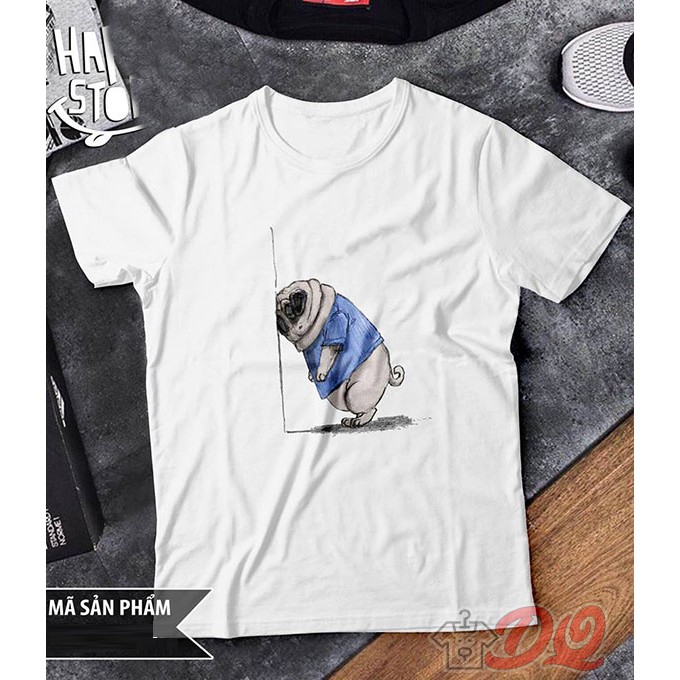 BST ÁO THUN CÚN PUG SIÊU ĐỘC  HÀNG ĐẸP  PUG T SHIRT (Ảnh thật)