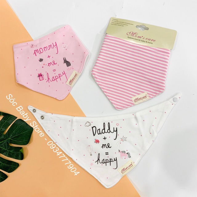 Yếm Tam Giác Set 3 Cái Momcare