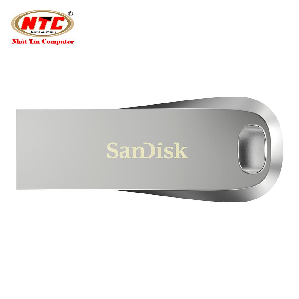 USB 3.1 SanDisk Ultra Luxe CZ74 128GB tốc độ đọc 400MB/s (Bạc) Nhất Tín Computer