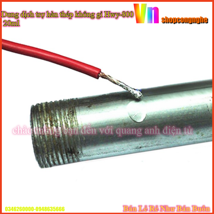 [Ảnh thật] Dung dịch trợ hàn thép không gỉ Hwy-800 20ml