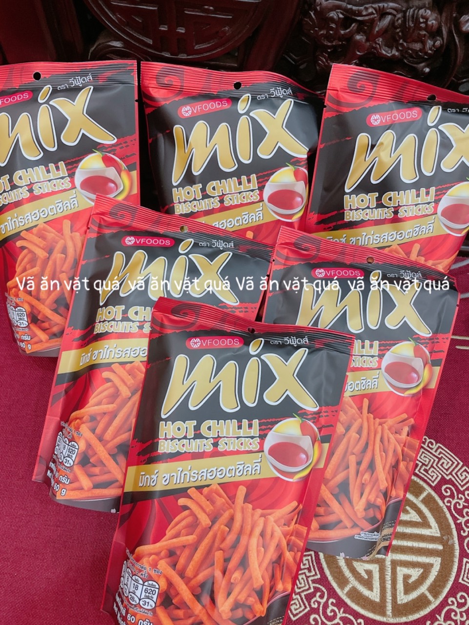 Snack que tăm MIX cay thái lan đã về thêm