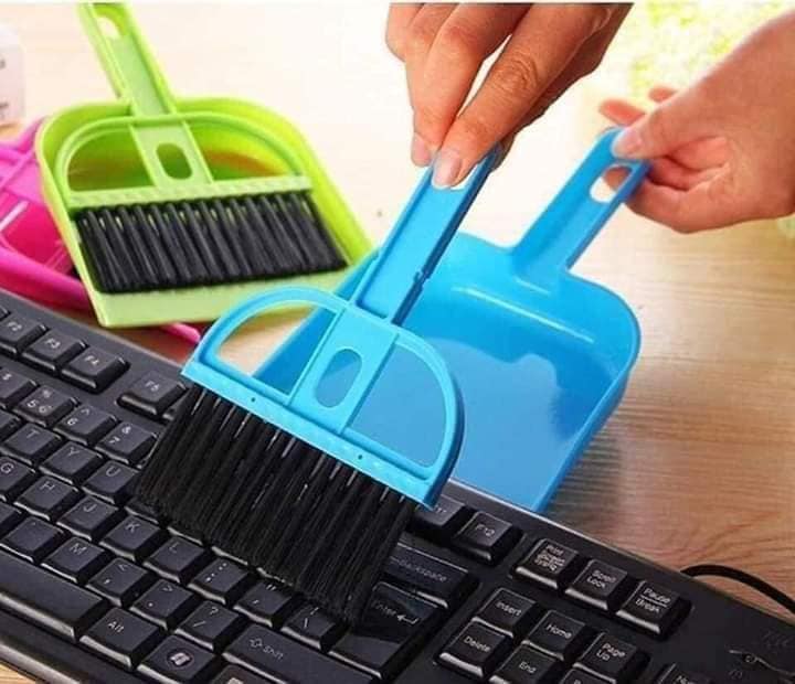 Bộ quét và hót rác mini-🆘BỘ CHỔI QUÉT MINI Quét Bàn Thờ, quét bàn phím máy vi tính hoặc vệ sinh ngóc ngách kẽ bàn...