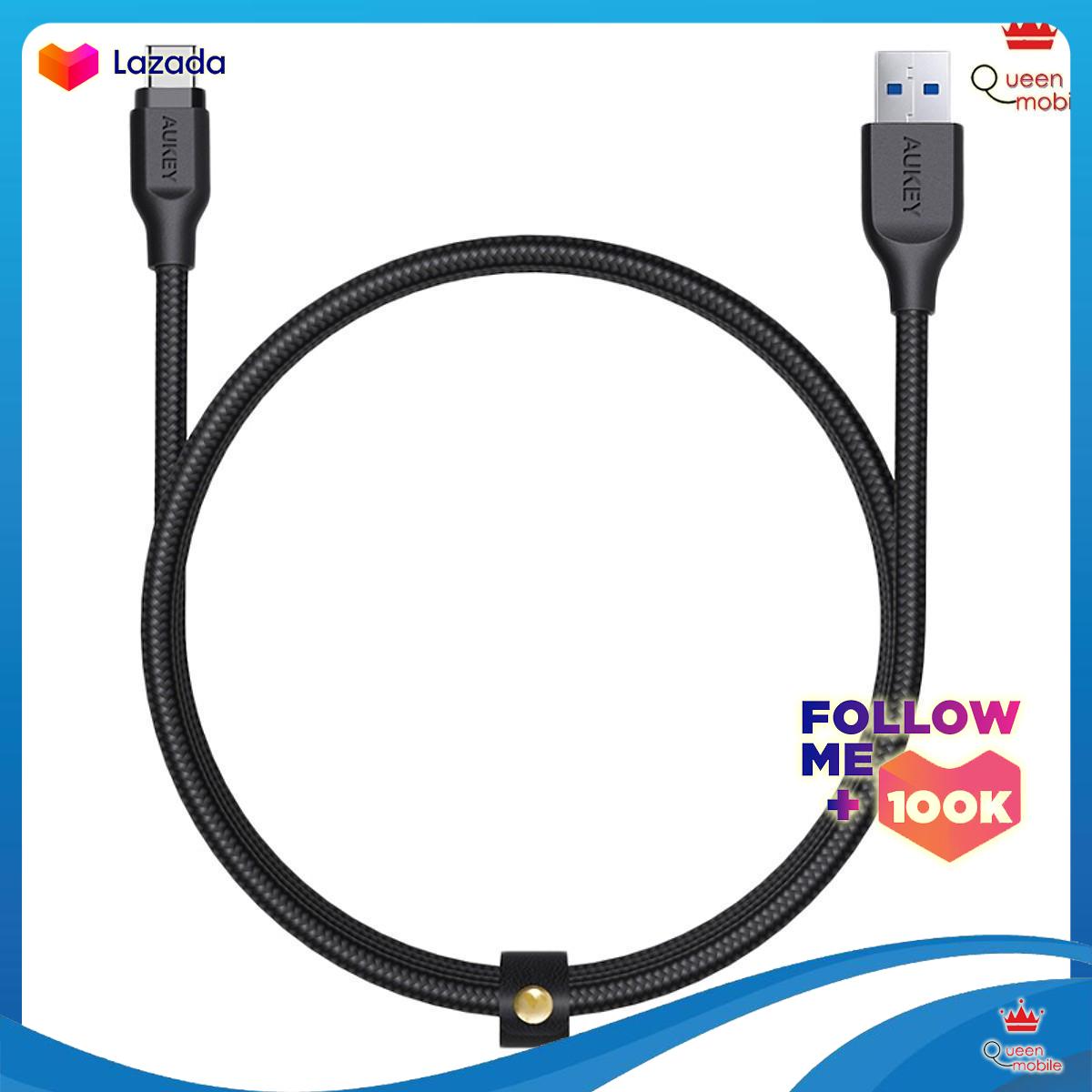 Dây Cáp Sạc USB Type-C Aukey CB-AC1 1.2m (Đen)