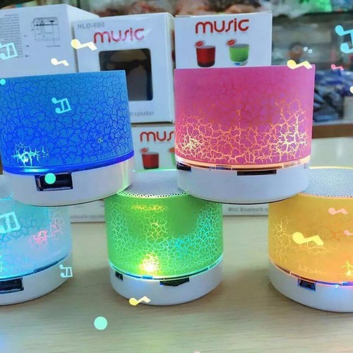 Loa blutooth mini A9, có đèn led nháy theo nhạc.