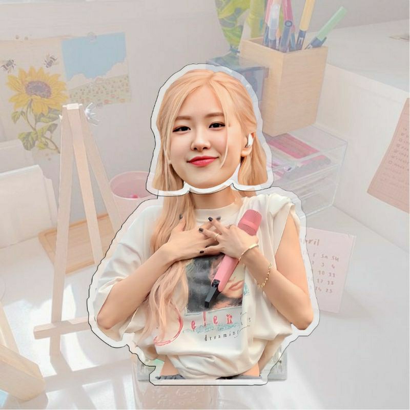 Standee lắc đầu rosé blackpink - mô hình lắc đầu rosé nhiều mẫu