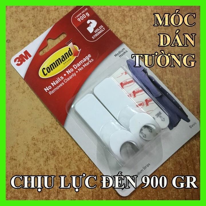 [HCM]Móc dán tường tròn 900gr vỉ 2 cái Command 3M 17401