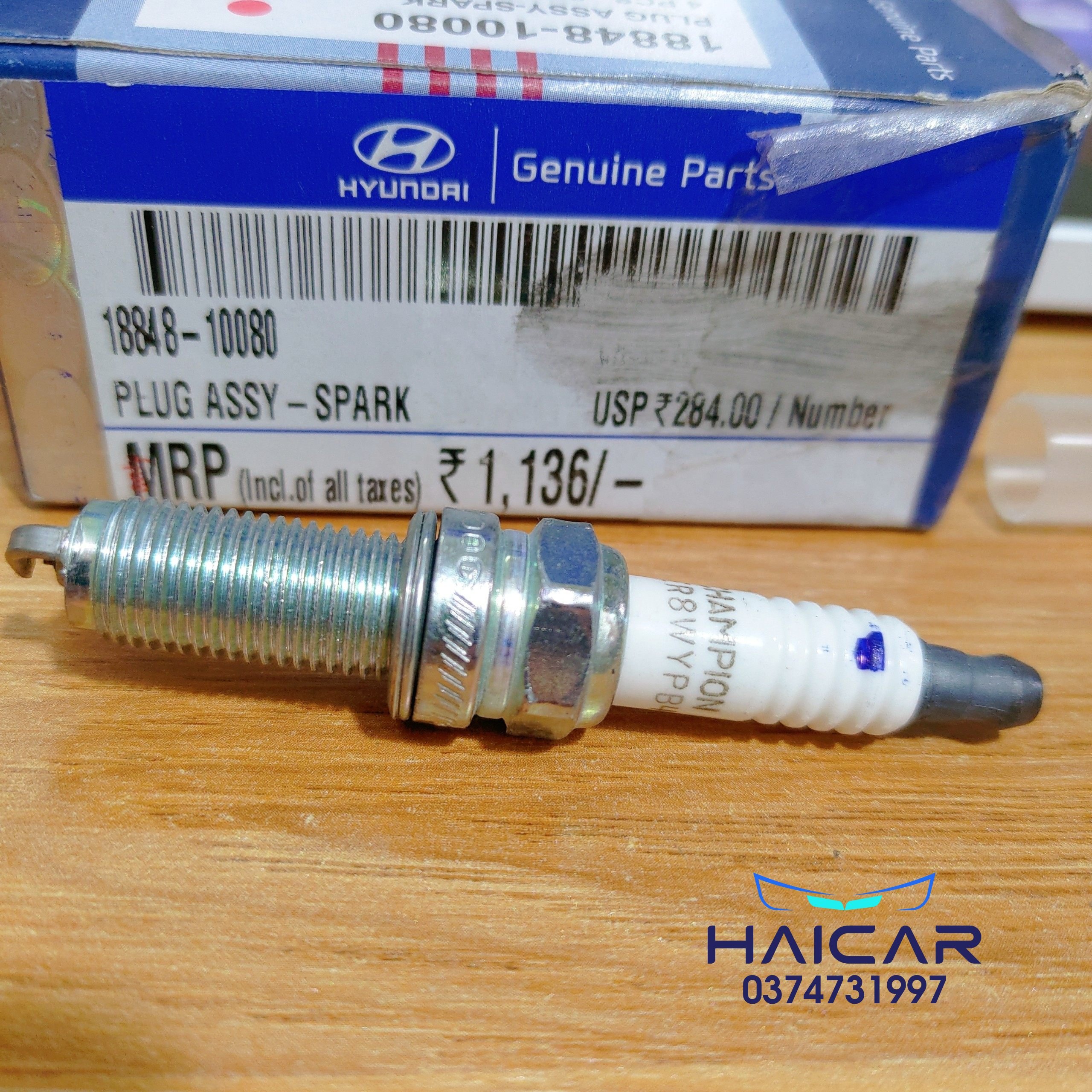 Bugi i10, morning iridium bạch kim chính hãng hyundai 1884810080