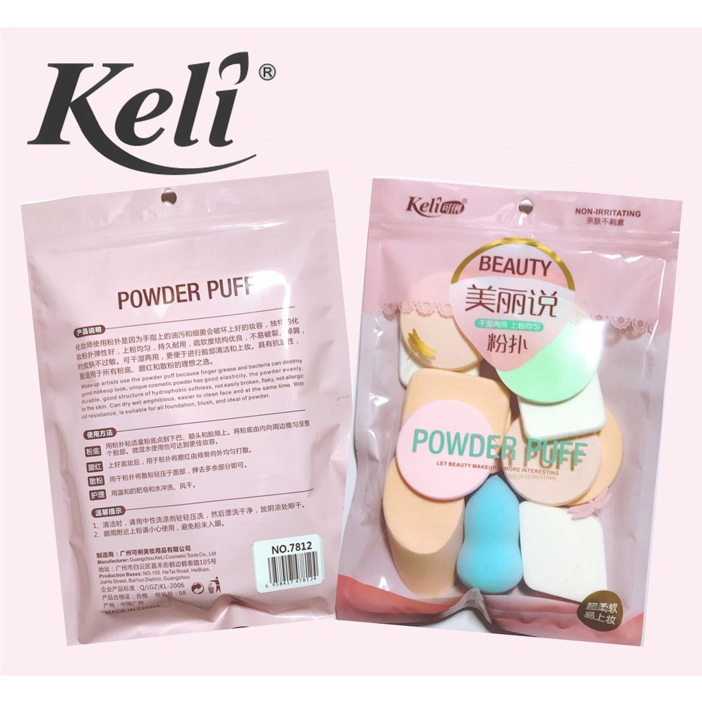 [HCM](BỊCH 13 MIẾNG) BÔNG MÚT TRANG ĐIỂM KELI
