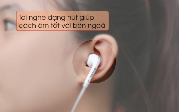 Tai nghe EP Awei Q60Hi Trắng (Chính hãng, 14 ngày đổi trả)