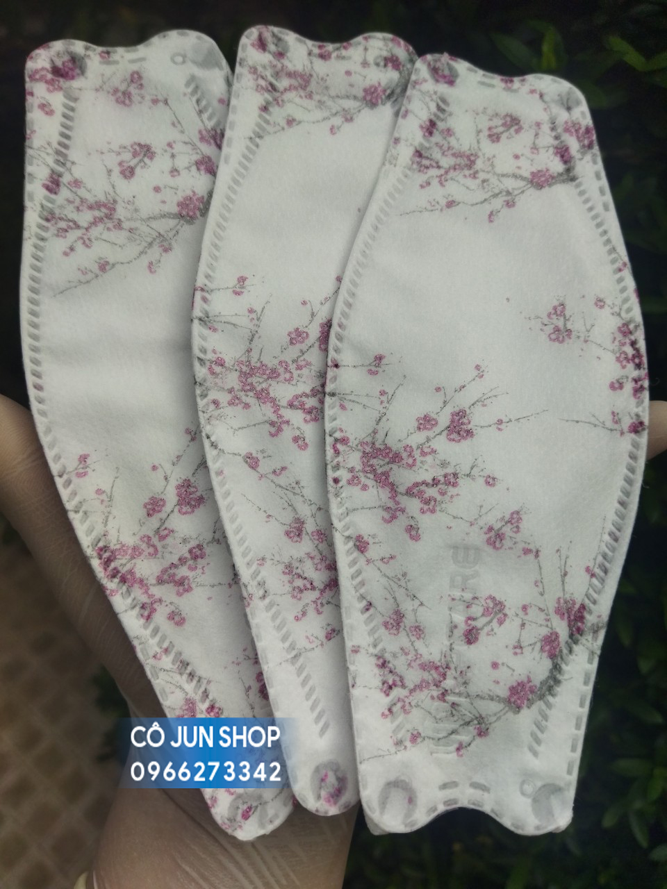 Khẩu trang y tế 4D hoa đào NPCare 10 cái /hộp