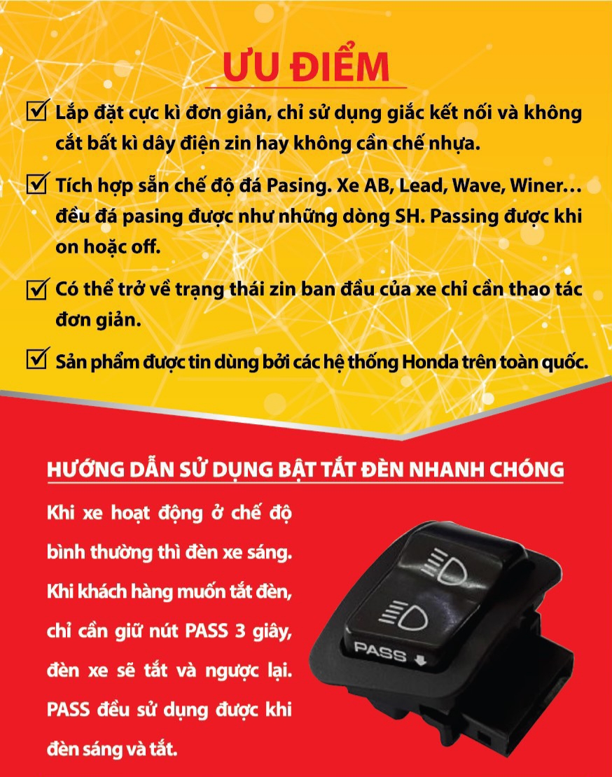 [HCM]Mạch Tắt Đèn Xe Máy Honda Future