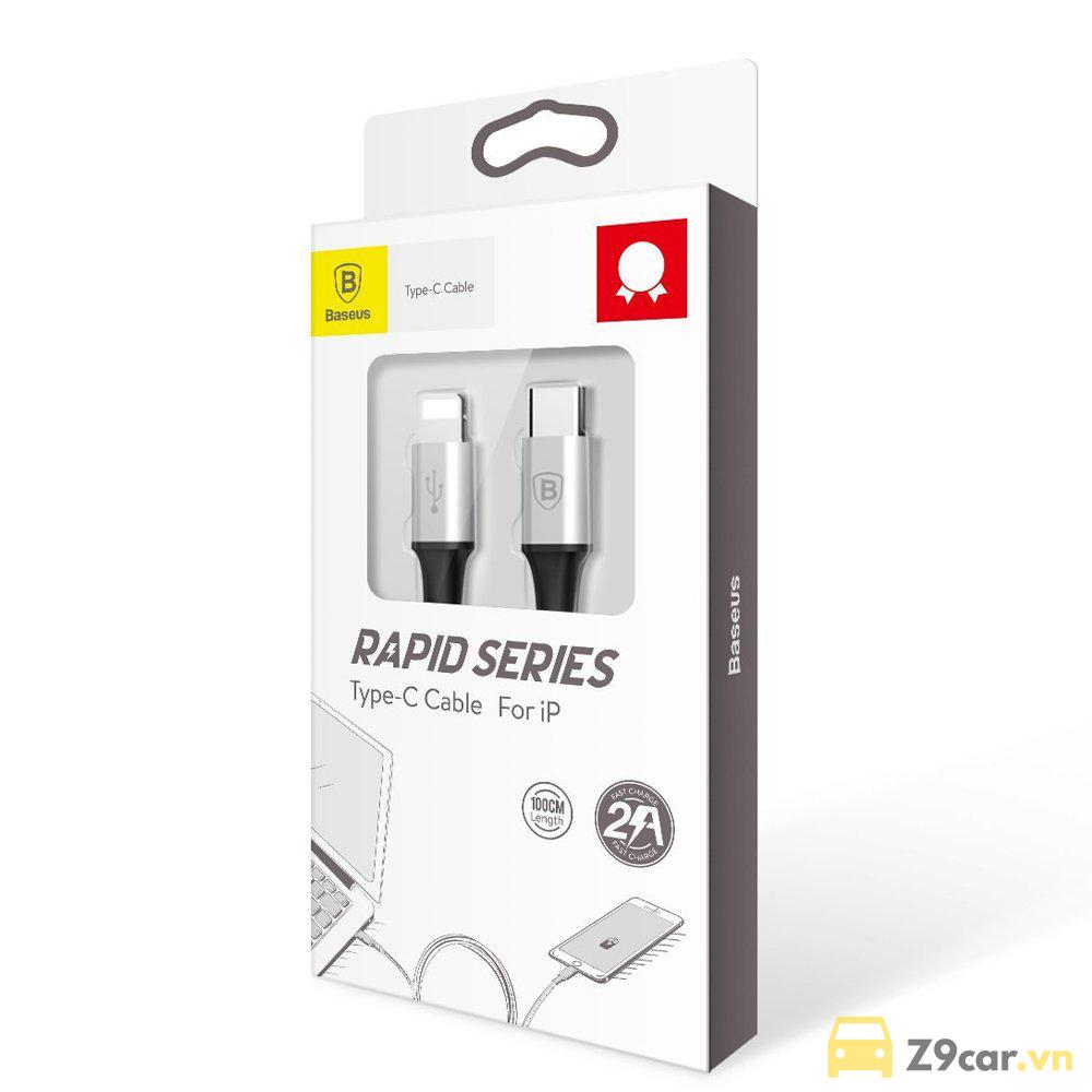 Cáp sạc và truyền dữ liệu tốc độ cao Type C - Lightning Baseus Rapid Series cho iPhone