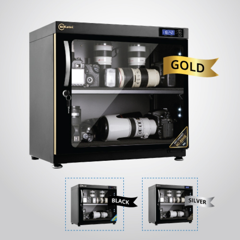 [HCM]TỦ CHỐNG ẨM NIKATEI NC-80HS (BLACK) 80 Lít