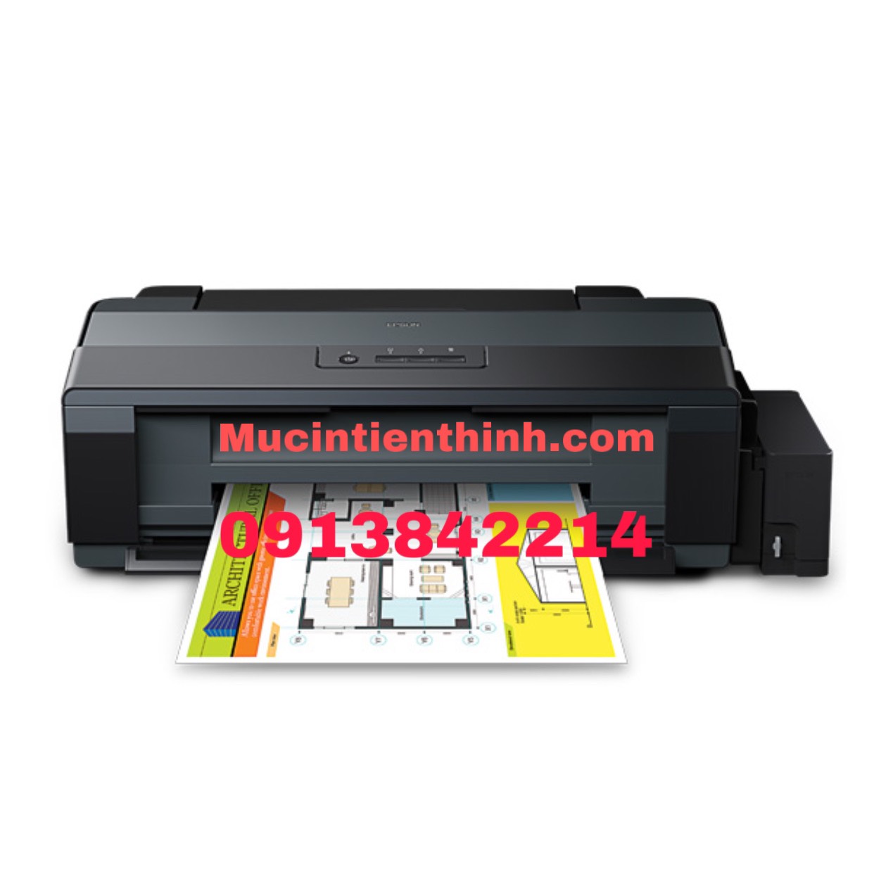 Máy in Epson L1300 (A3 mực ngoài kèm 5 bình mực nước 70ml/lọ) chính hãng 664 epson
