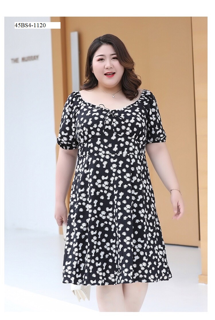 ĐẦM HOA CÚC BIG SIZE CAO CẤP