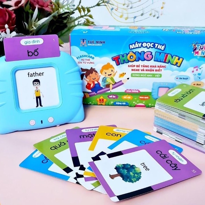 Máy đọc thẻ tiếng anh thông , máy đọc thẻ tiếng anh  (1465MDT)