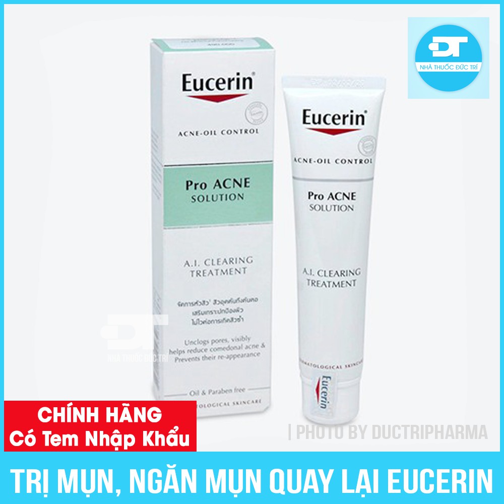 Tinh chất giảm mụn Eucerin Pro Acne A.I Clearing Treatment 40ml