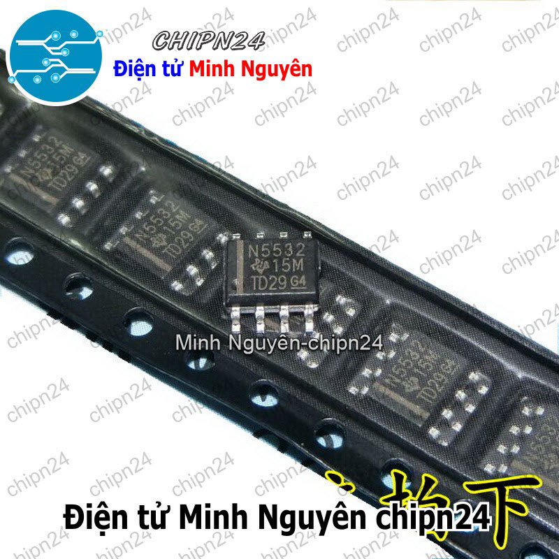 [3 con] (SOP) IC Dán NE5532 SOP-8 (SMD) (NE5532DR 5532) - HH003983