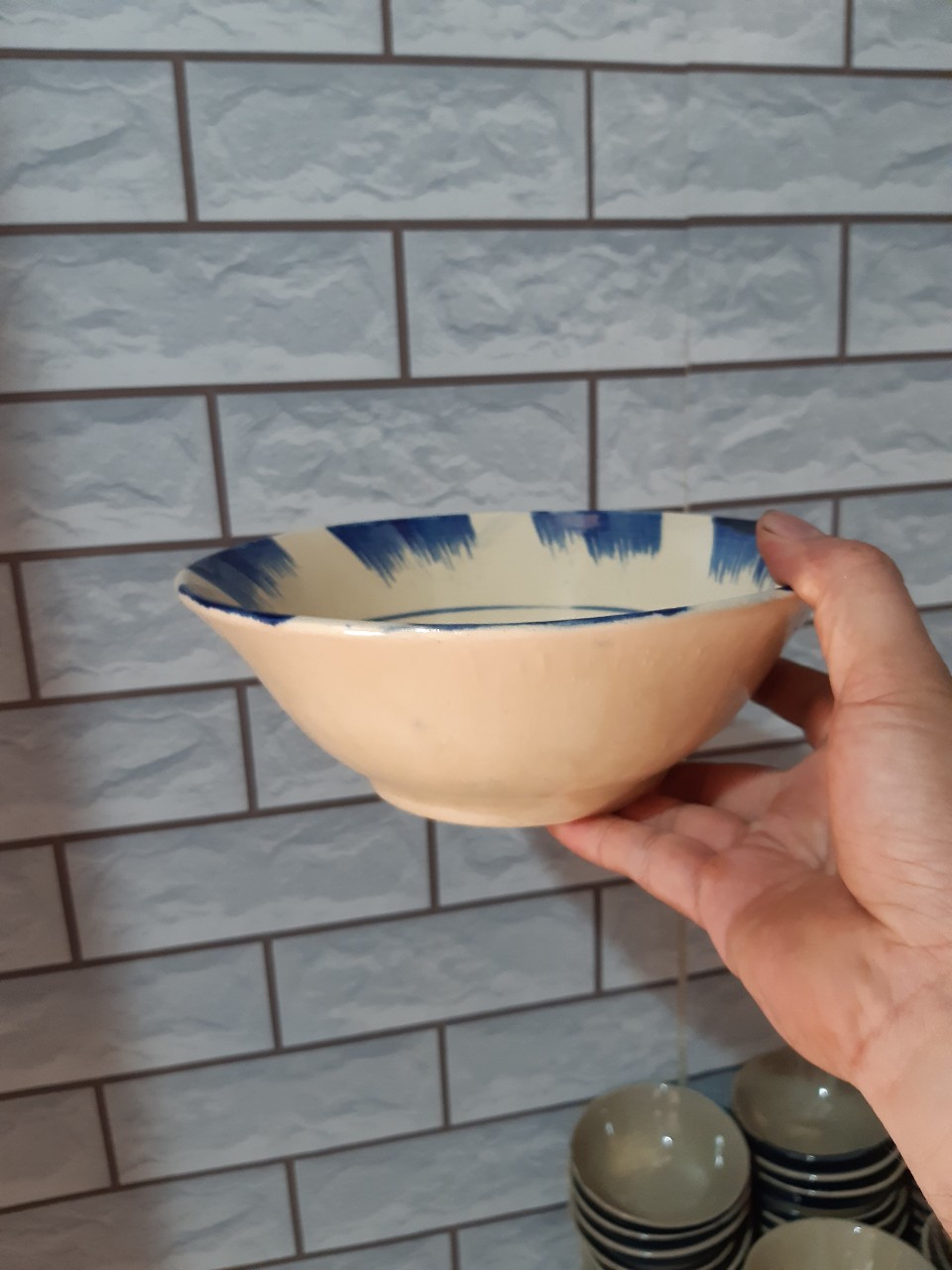 Tô xưa bè xanh lớn 5 tô ( hàng đá thô sơ)