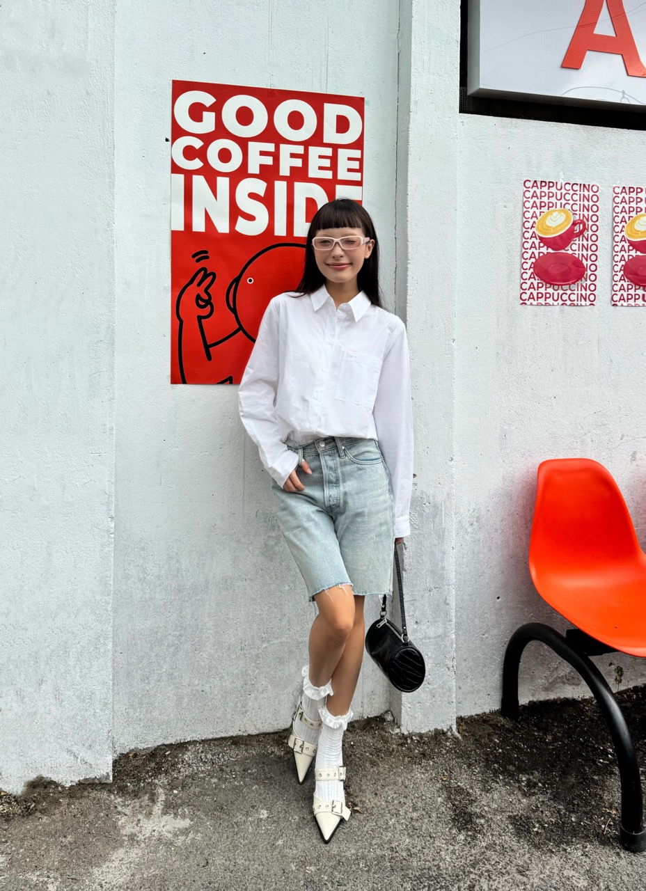 TheBLueTshirt - Quần Short Jeans  Nữ - Rolling In Short - Blue Wash