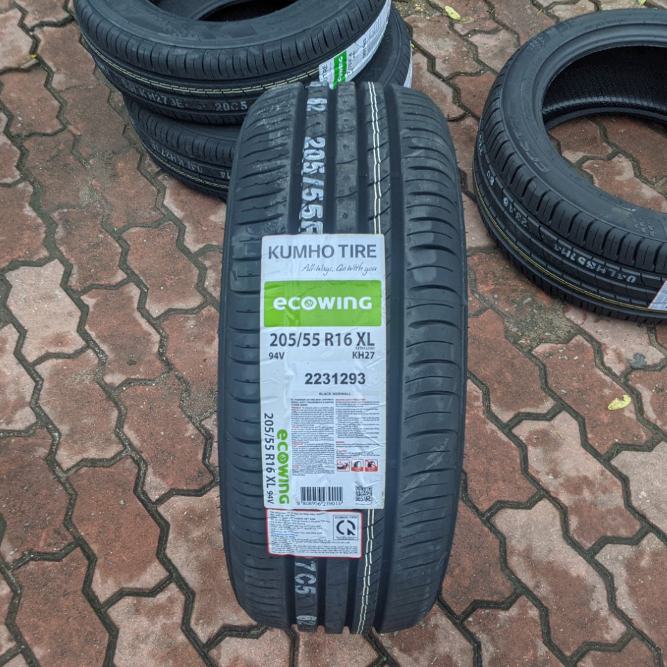 Lốp ô tô 205/55r16 94v kumho kh27