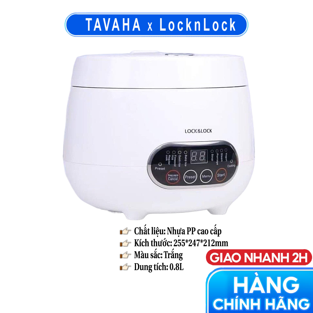 Nồi Cơm Điện Mini siêu tiện lợi 0.8 lít Lock&Lock - EJR326