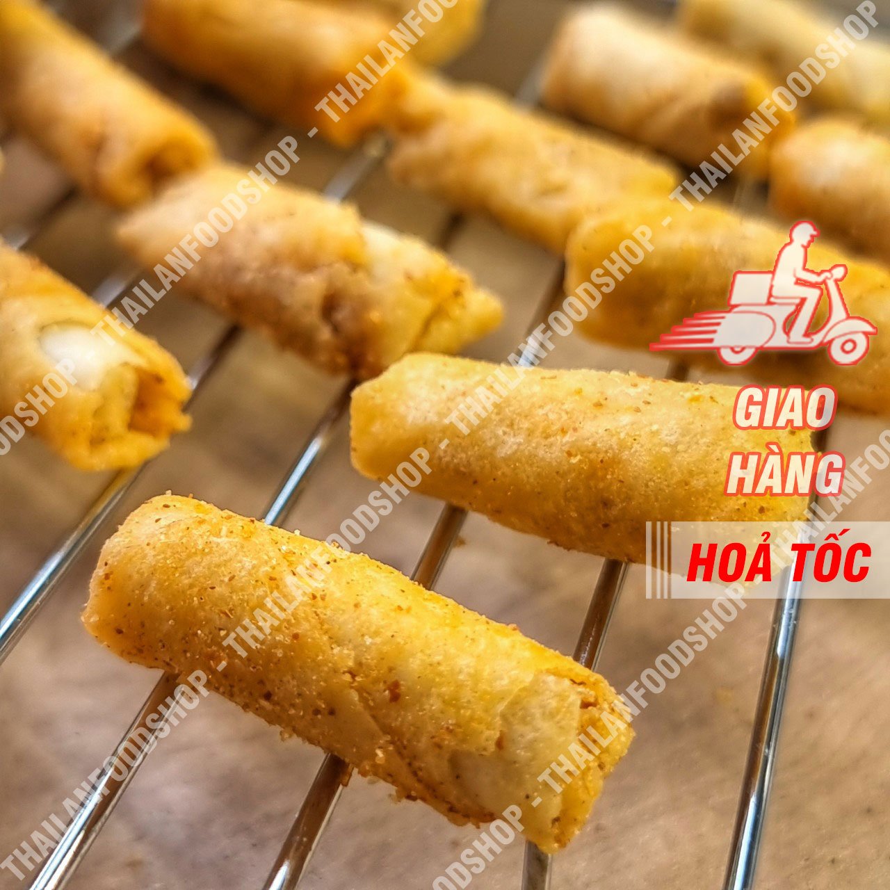 Chả Giò Tôm Mini Sấy Giòn Ăn Liền - Túi 1kg