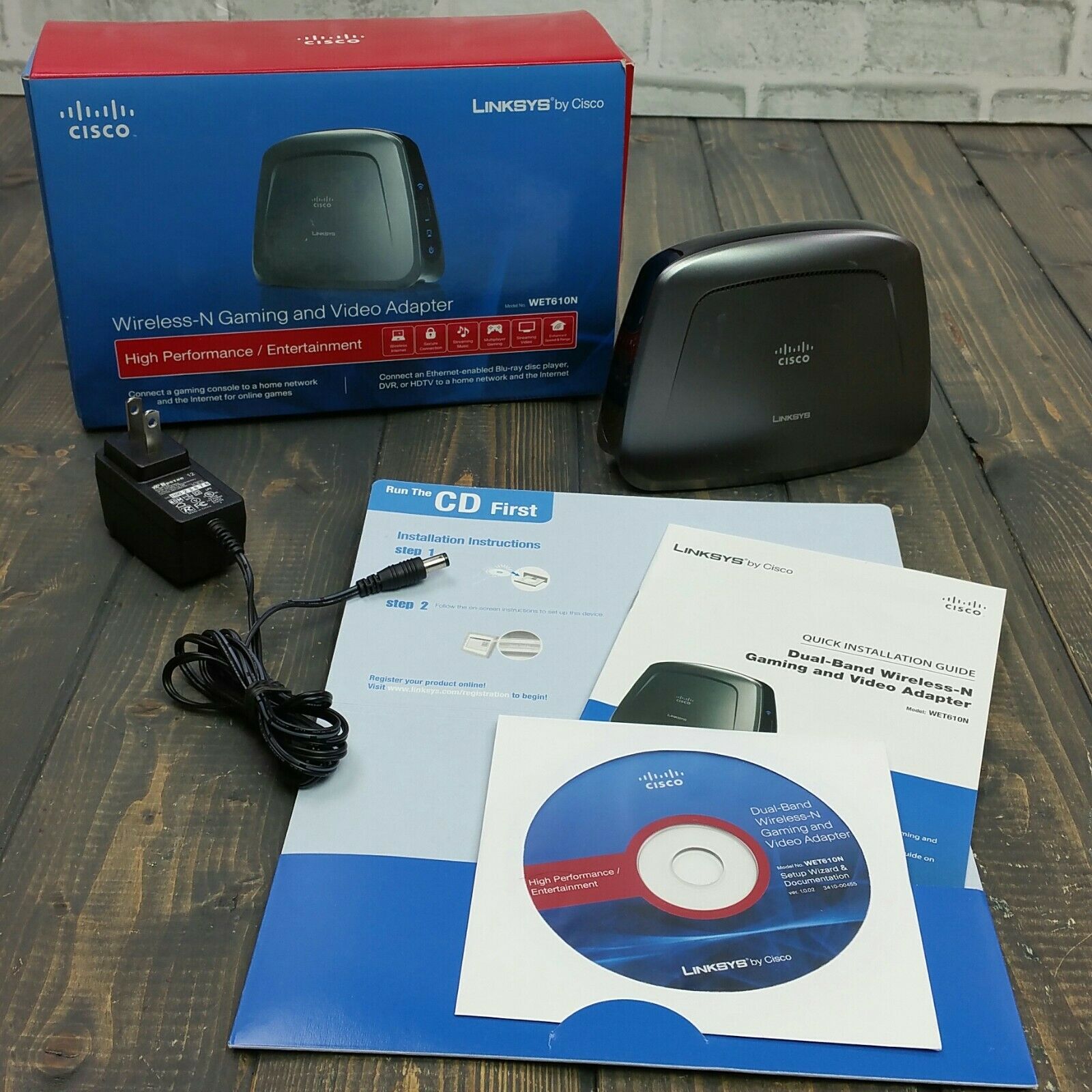 Linksys WET610N Dual-Band Wireless-N Ethernet Bridge
