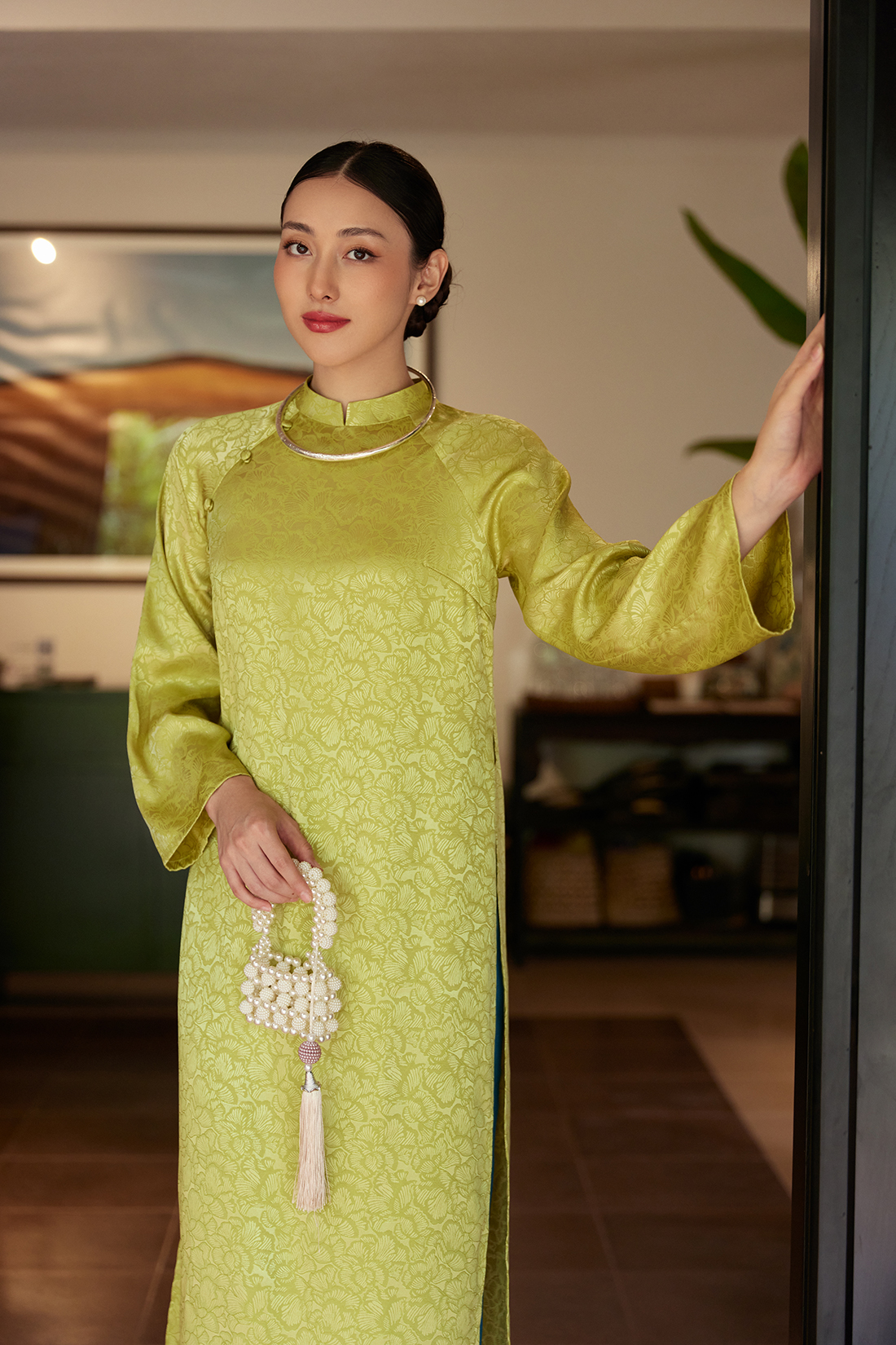 Nosbyn - Áo Dài Mộc Trà - N311-D002