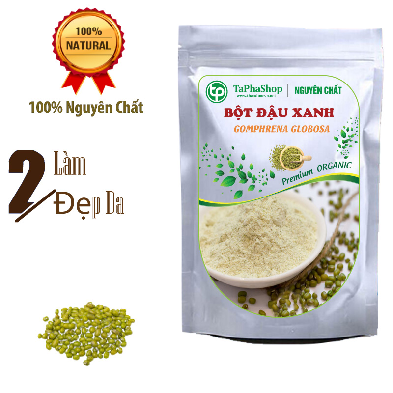 Bột Đậu Xanh Nguyên Chất 200g - Thảo Dược Tấn Phát