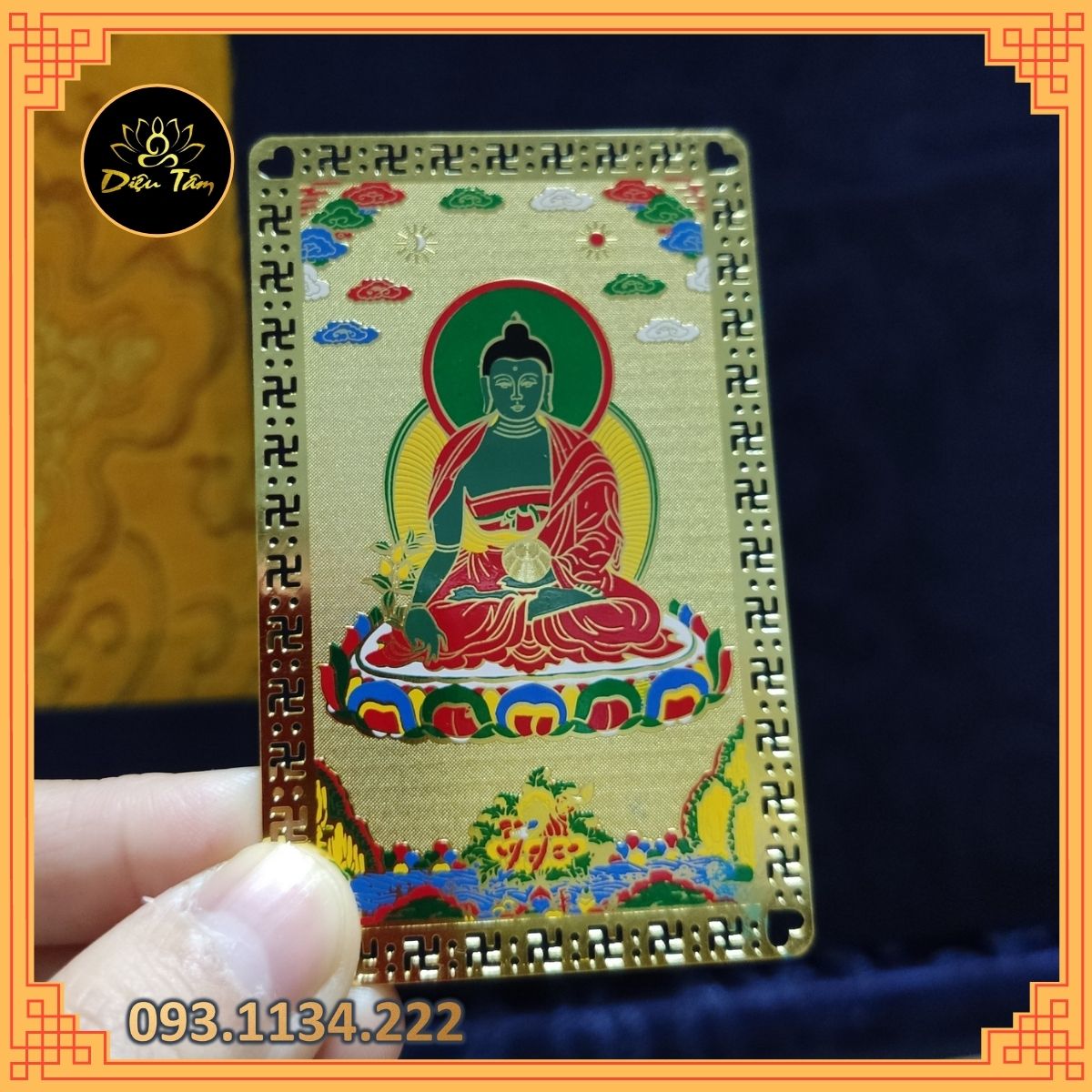 Thẻ kinh tượng phật dược sư cầu an