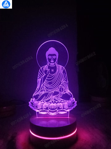 Quà biếu đèn led hình Phật A Di Đà
