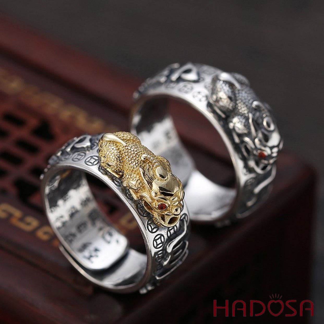 [HCM]Nhẫn bạc Thái Tỳ Hưu cho nam