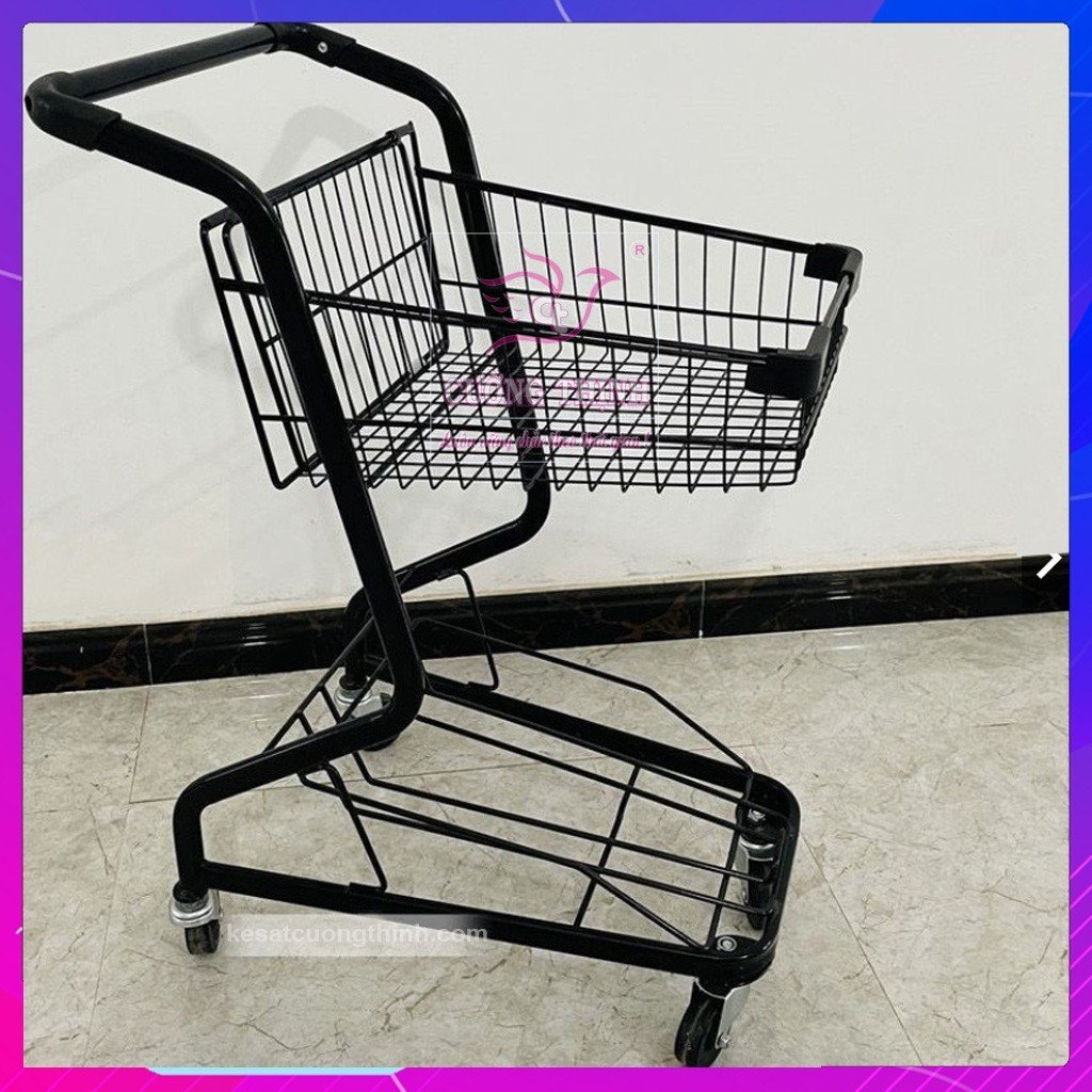 Xe đẩy siêu thị, 2 tầng xinh xinh