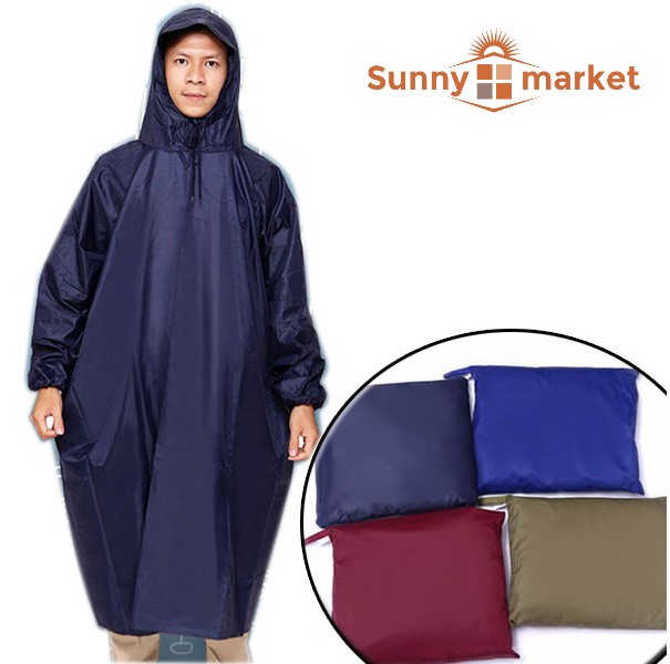 Áo mưa bít vải dù cao cấp, không xẻ tà, nhiều màu để chọn, áo mưa bít loại tốt xịn