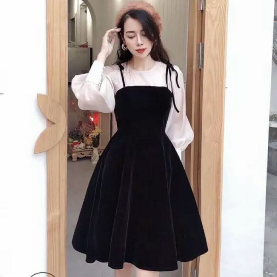 [HCM]sét váy yếm kèm áo