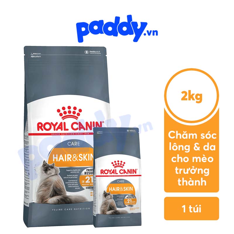 Hạt Cho Mèo Dưỡng Lông Da Royal Canin Hair & Skin Care