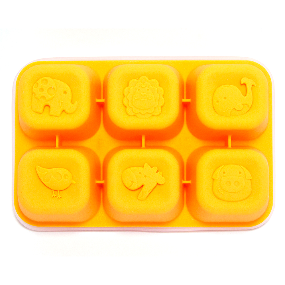 Khay silicon trữ đông đồ ăn dặm cho bé Marcus & Marcus - Lola (60ml x 6 ngăn)