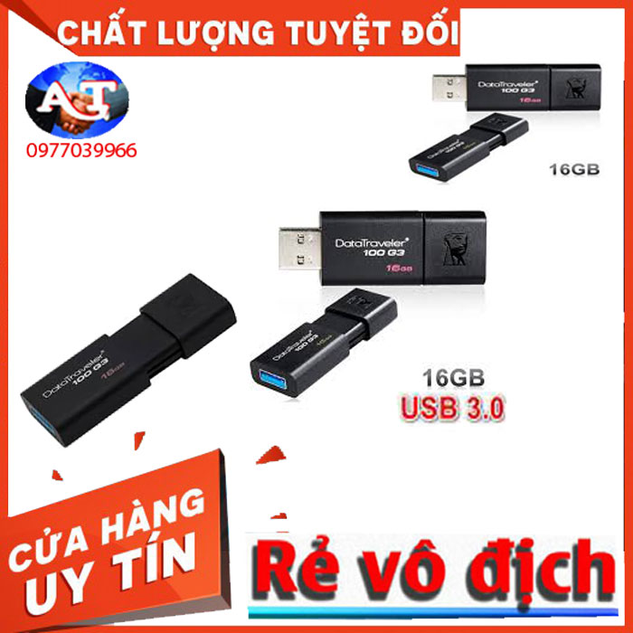 [RẺ VO ĐINH] USB Kingston 16GB 3.0 DT100G3